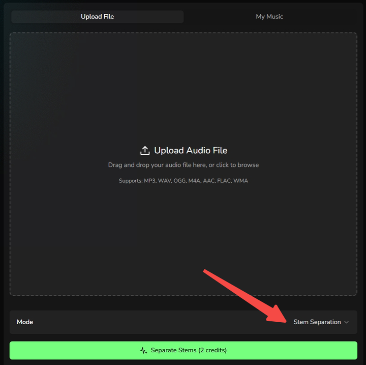 Choose a separation mode