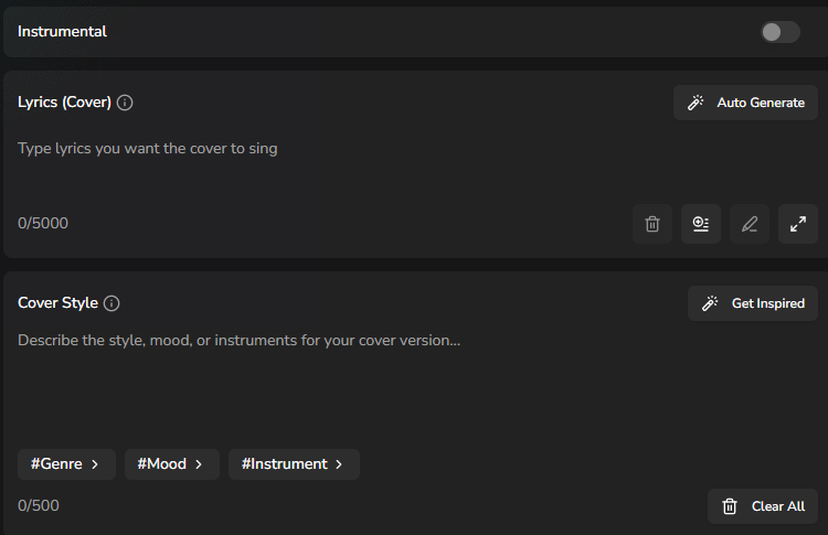 Customize your cover