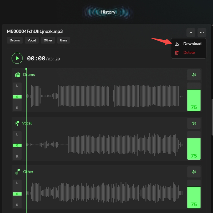 Preview adjust and download