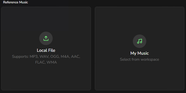 Select a reference track